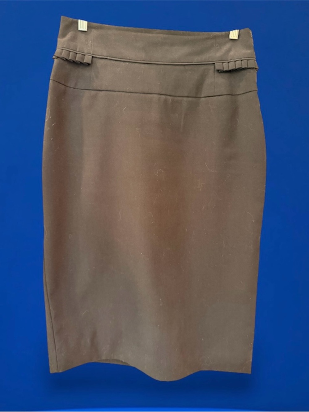 Worthington Classic Black Cotton Blend Lined and Fitted Pencil Skirt, Sz 6